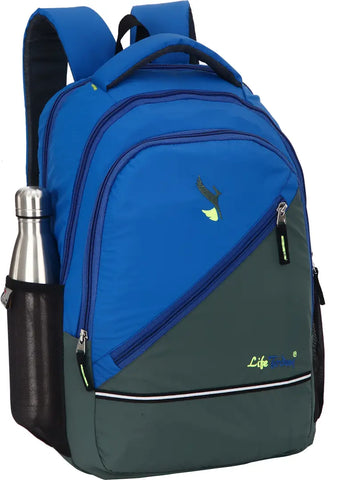 Durable Self Pattern Grey Backpacks For Multipurpose Uses