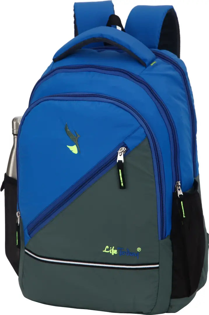 Durable Self Pattern Grey Backpacks For Multipurpose Uses