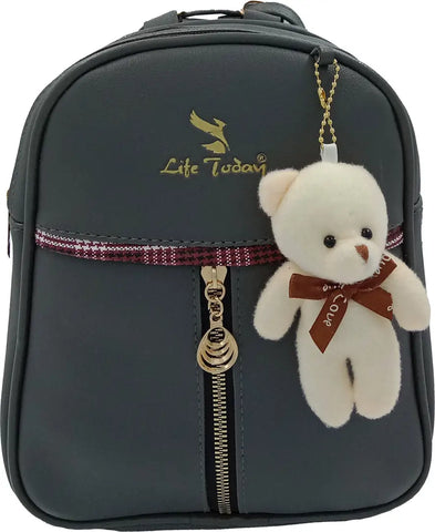 Durable Self Pattern Grey Backpacks For Multipurpose Uses
