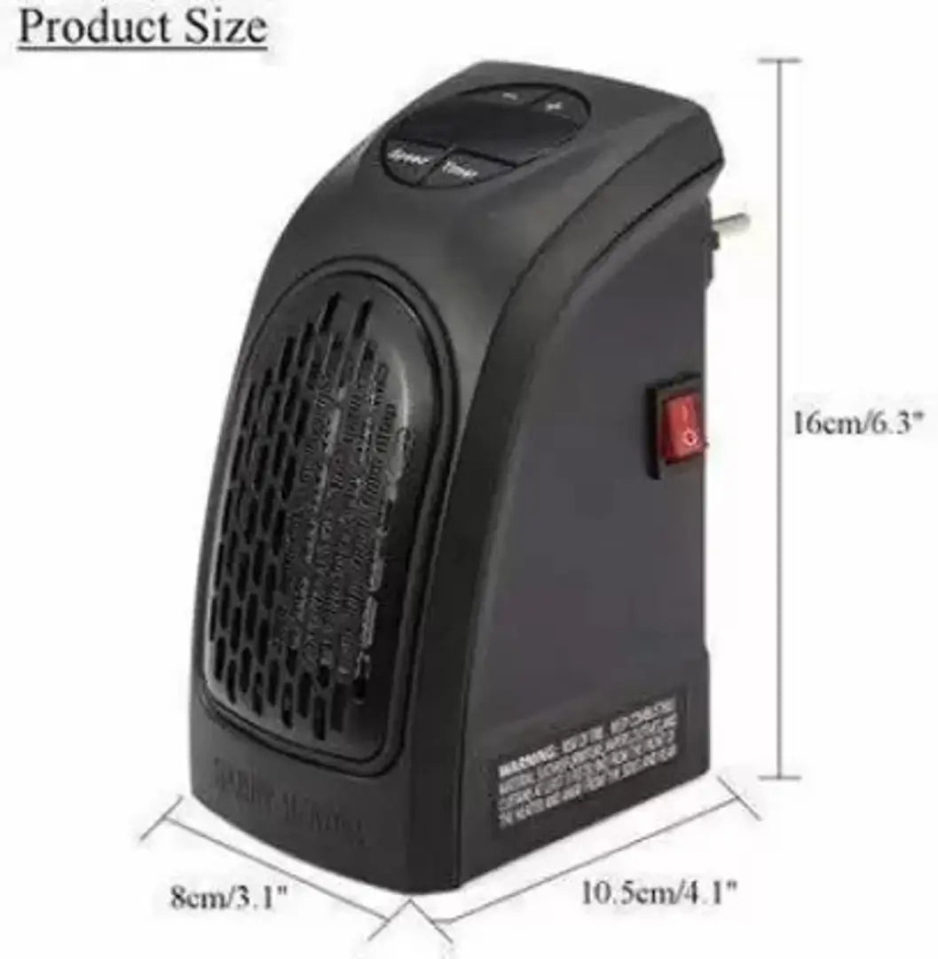 Wall-Outlet 400 Watts Electric Handy Room Heater (Room Heaters Home for Bedroom, Reading books, Work, bathrooms, Rooms, Offices, Home Offices,