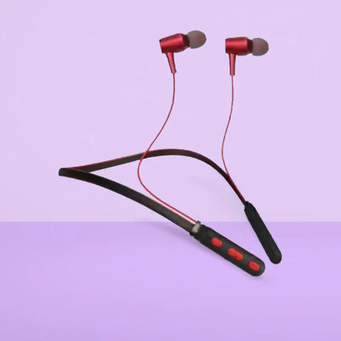 NECKBAND RED B11 Bluetooth Headphones  Earphones