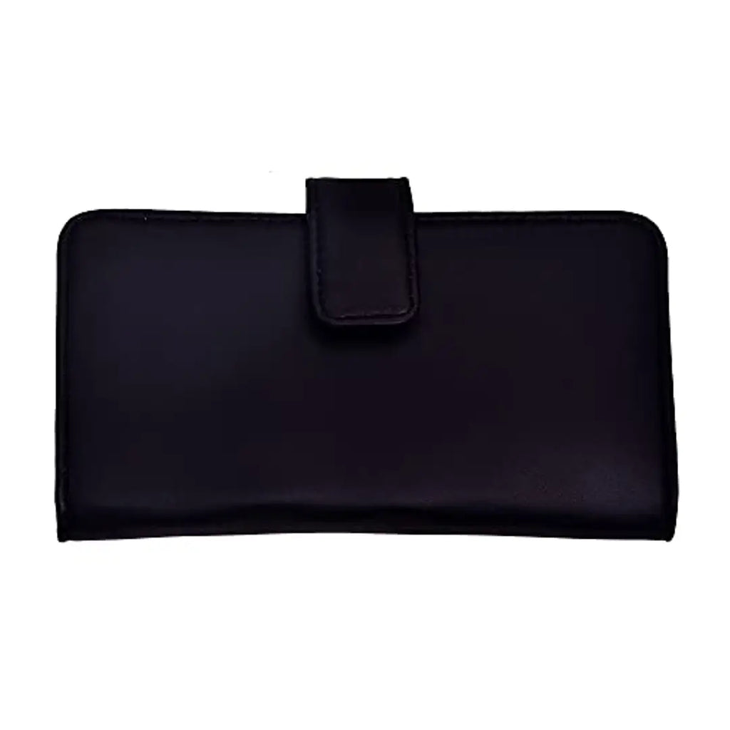 Style Bite Black Wallet for Women | Tribal Ethnic Pattern Multicolored Faux Leather Women's Wallet |Purses for Girls | Two fold Women's Wallet | 12 Card Slots (Black)