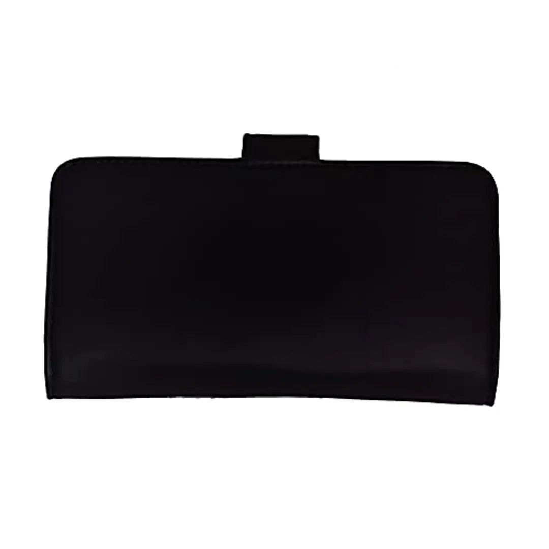 Style Bite Black Wallet for Women | Tribal Ethnic Pattern Multicolored Faux Leather Women's Wallet |Purses for Girls | Two fold Women's Wallet | 12 Card Slots (Black)