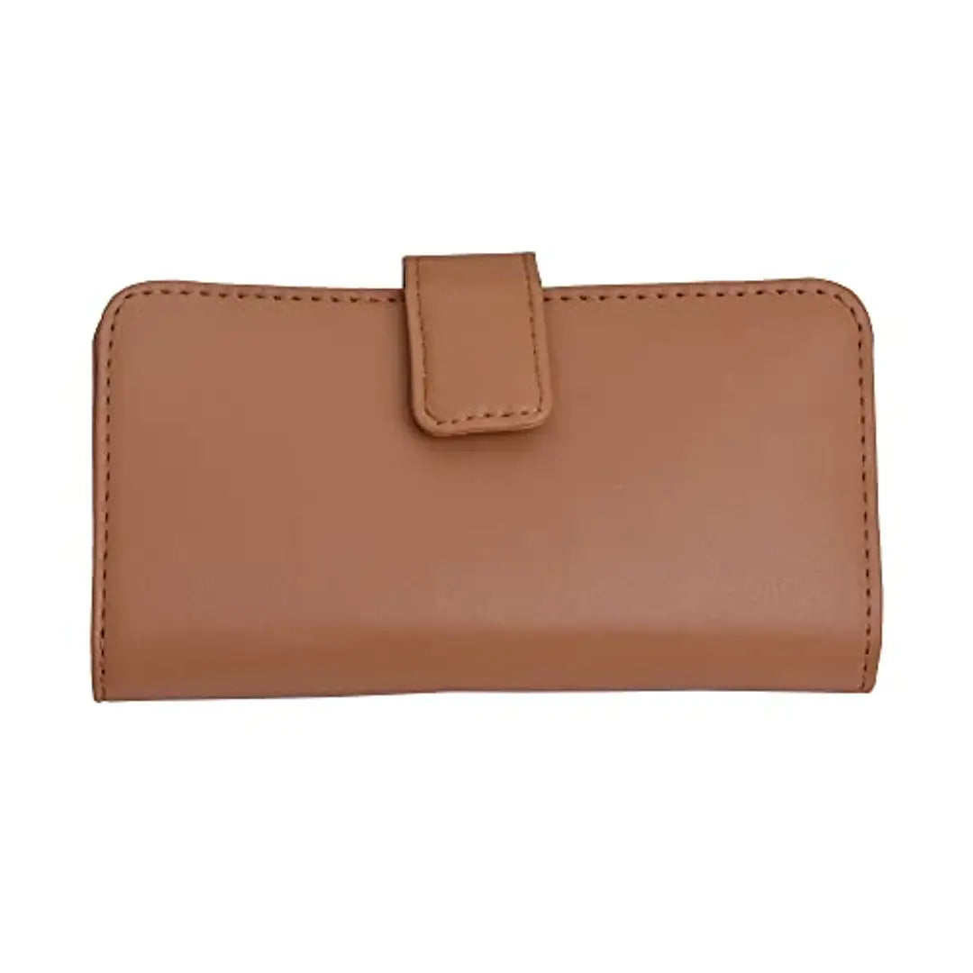 Style Bite Brown Wallet for Women | Tribal Ethnic Pattern Multicolored Faux Leather Women's Wallet |Purses for Girls | Two fold Women's Wallet | 12 Card Slots (Brown)