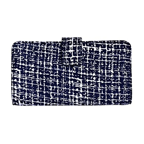 Style Bite Blue Wallet for Women | Tribal Ethnic Pattern Multicolored Faux Leather Women's Wallet |Purses for Girls | Two fold Women's Wallet | 12 Card Slots (Blue)