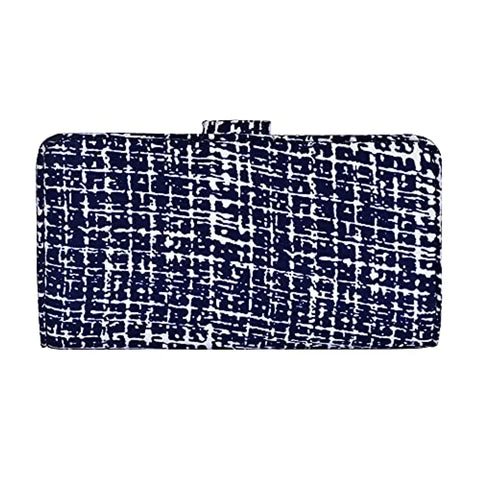 Style Bite Blue Wallet for Women | Tribal Ethnic Pattern Multicolored Faux Leather Women's Wallet |Purses for Girls | Two fold Women's Wallet | 12 Card Slots (Blue)