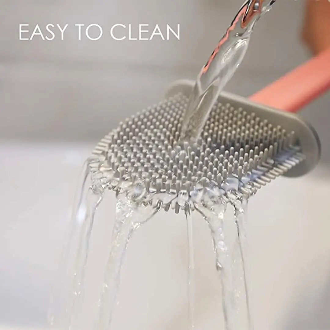 Silicon Toilet Brush with Slim Holder Flex Toilet Brush Anti-drip Set Toilet Bowl Cleaner Brush