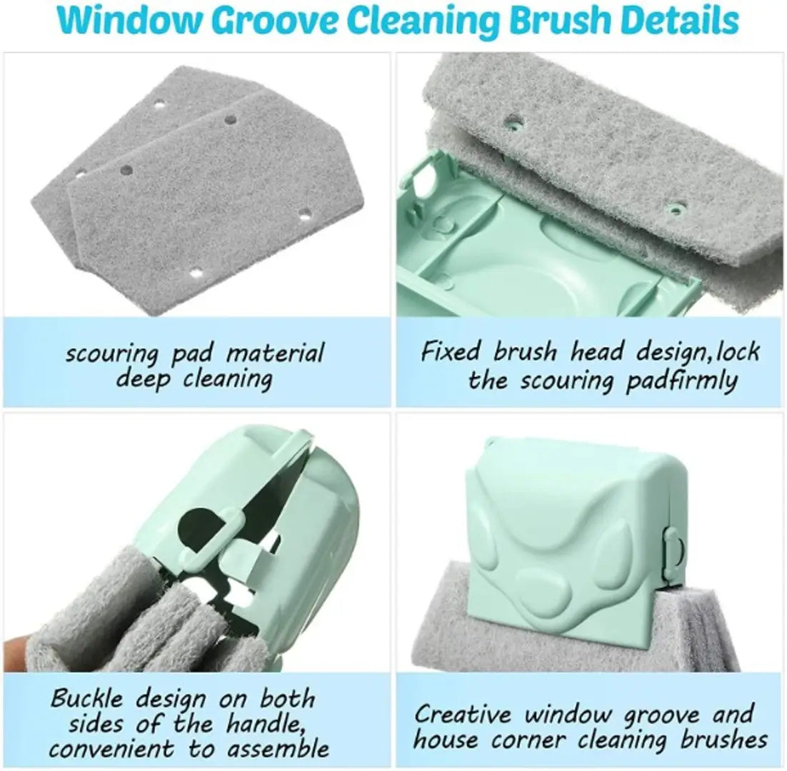 Pack of 1 Window Frame Groove Cleaning Brush, Sliding Door Track Cleaning Tools