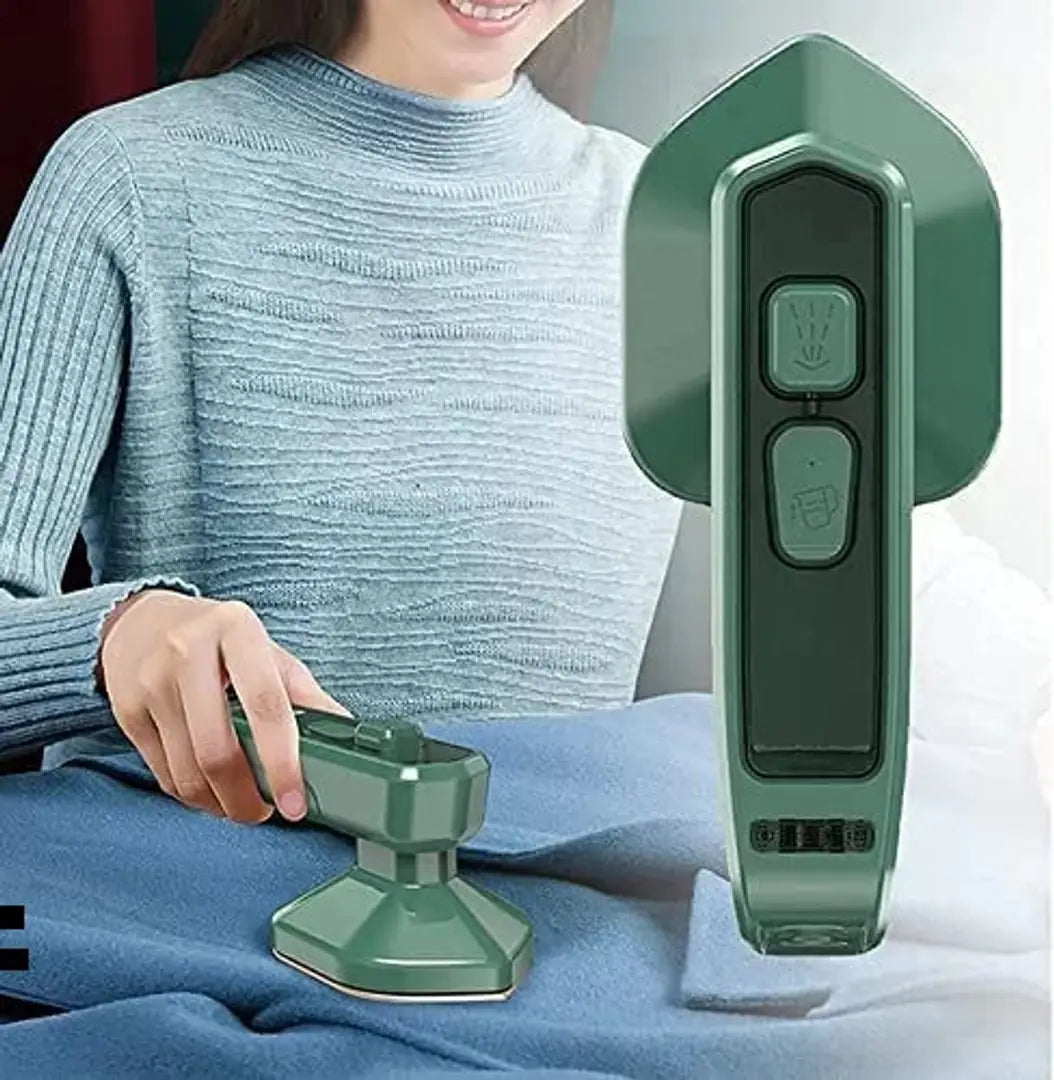 Portable Micro Handheld Steam Iron Mini Travel Iron Fabric Garment Iron Hanging Ironing Wrinkles Removing Lightweight Steamer Titanium Plate Electric Heating Iron