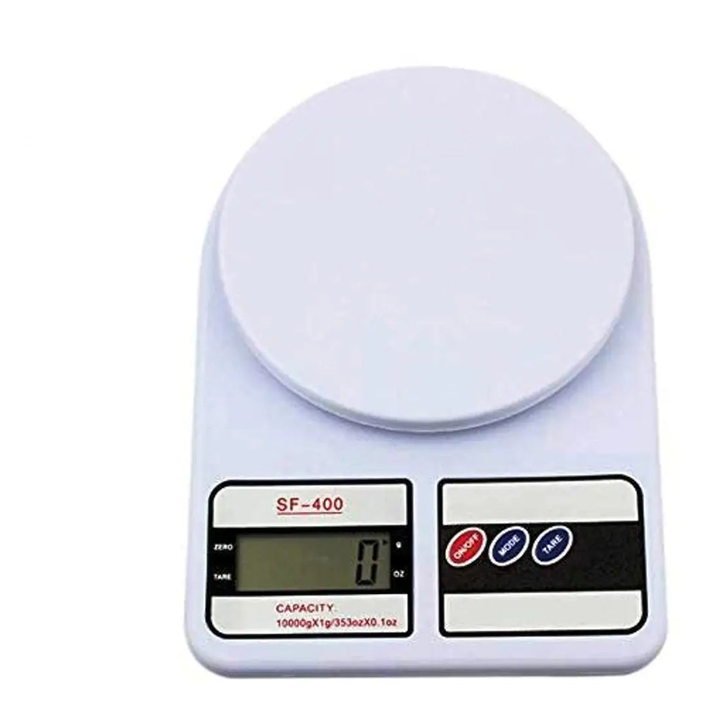 LACT Digital Electronic Weight Machine for Home Kitchen, Shop,Weighing Scale Kitchen | Weigh Food, Fruits, Vegetables, Upto 10 KG | Small, Portable White