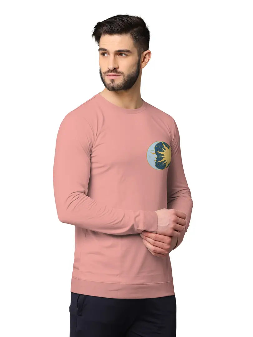 Stylish Fancy Cotton Blend Round Neck Long Sleeves Printed Sweatshirts Combo For Men Pack Of 2