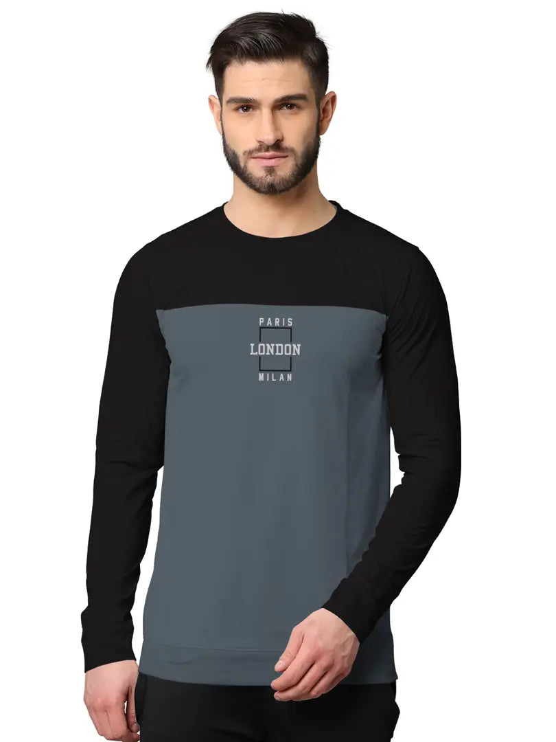 Stylish Fancy Cotton Blend Round Neck Long Sleeves Printed Sweatshirts Combo For Men Pack Of 2