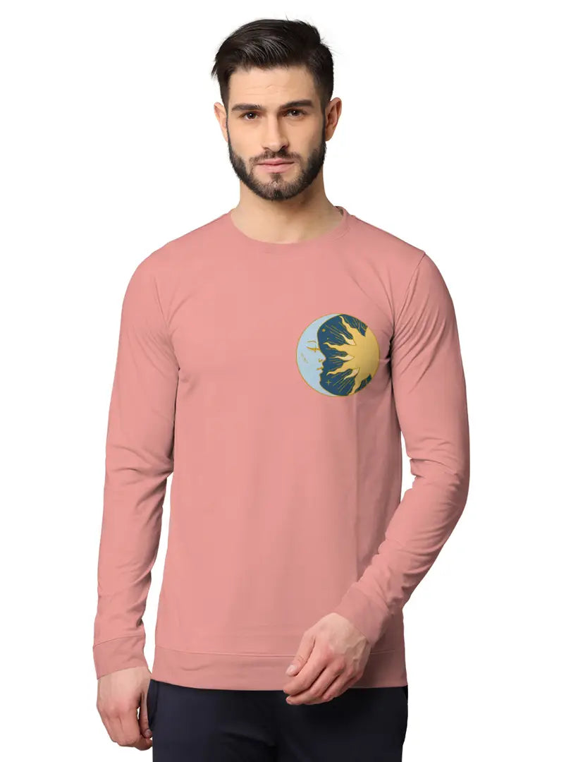 Stylish Fancy Cotton Blend Round Neck Long Sleeves Printed Sweatshirts Combo For Men Pack Of 2