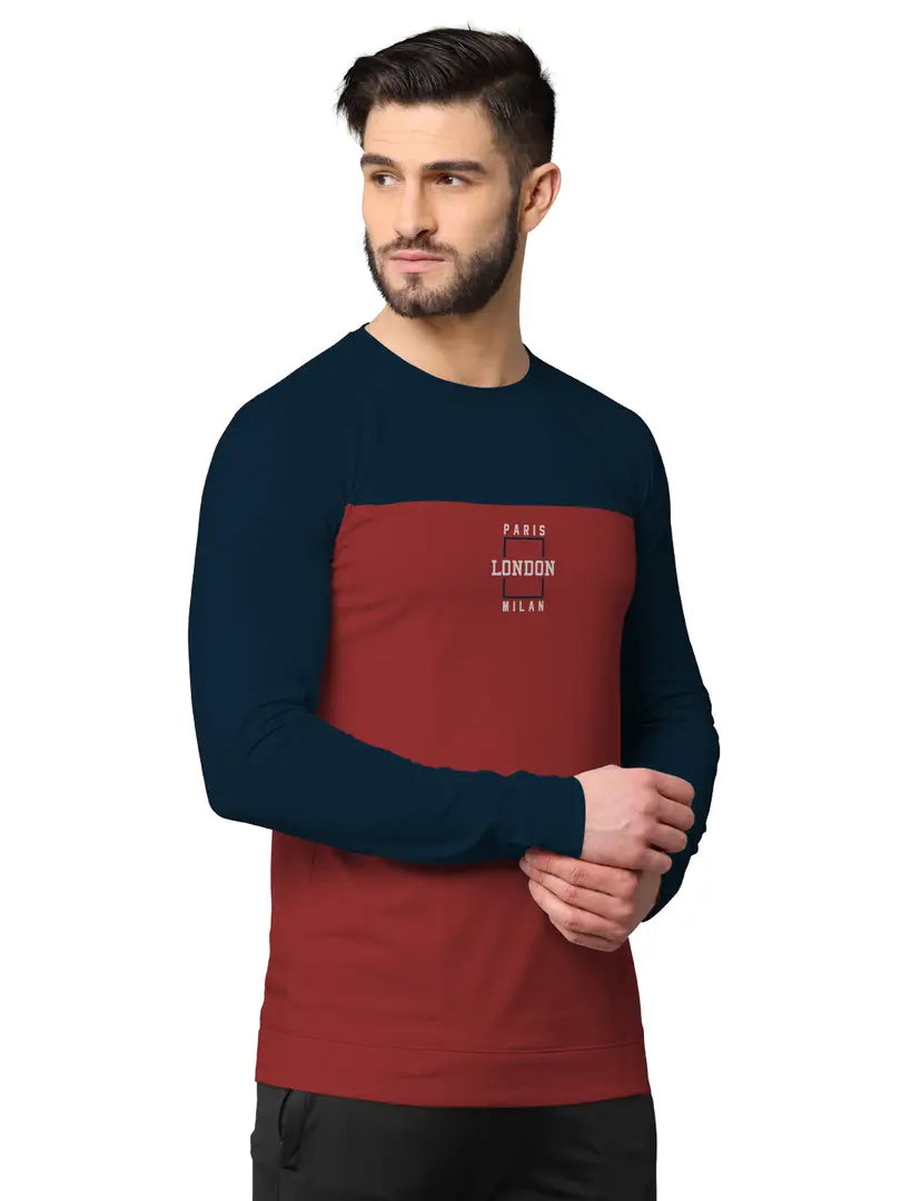 Stylish Fancy Cotton Blend Round Neck Long Sleeves Printed Sweatshirts Combo For Men Pack Of 2