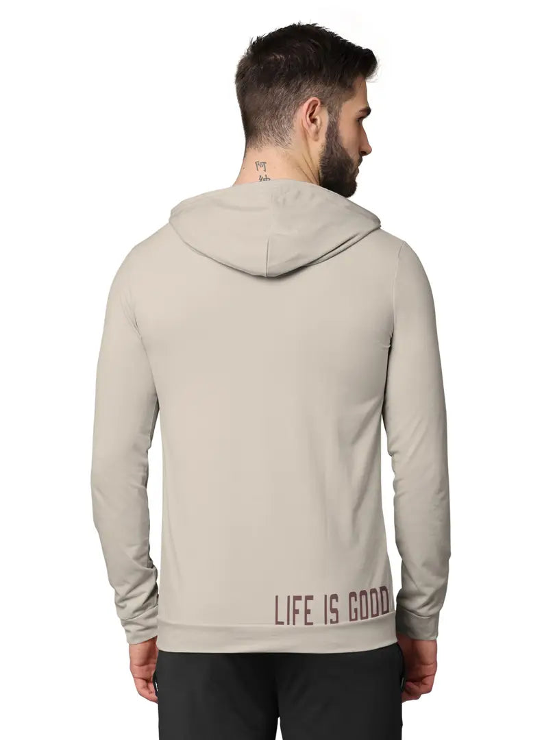 Stylish Fancy Cotton Blend Hood Long Sleeves Printed Sweatshirts Combo For Men Pack Of 2