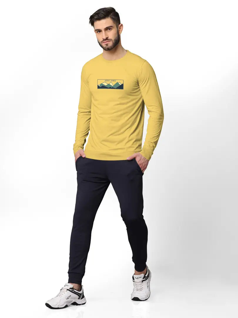 Stylish Fancy Cotton Blend Hood Long Sleeves Printed Sweatshirts Combo For Men Pack Of 2