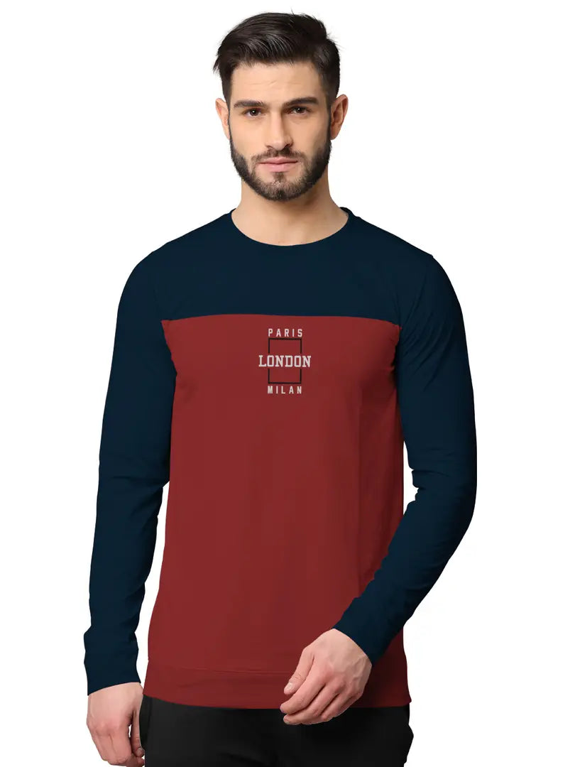 Stylish Fancy Cotton Blend Round Neck Long Sleeves Printed Sweatshirts Combo For Men Pack Of 2