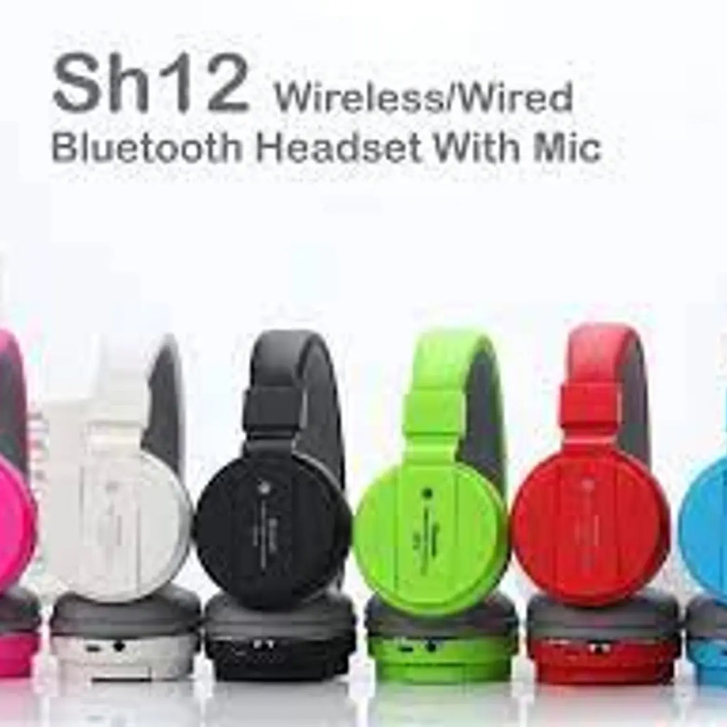 Trading SH-12 Wireless Bluetooth Over The Ear Headphone with Mic