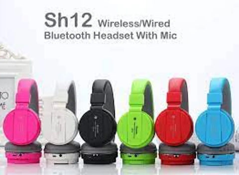 Trading SH-12 Wireless Bluetooth Over The Ear Headphone with Mic