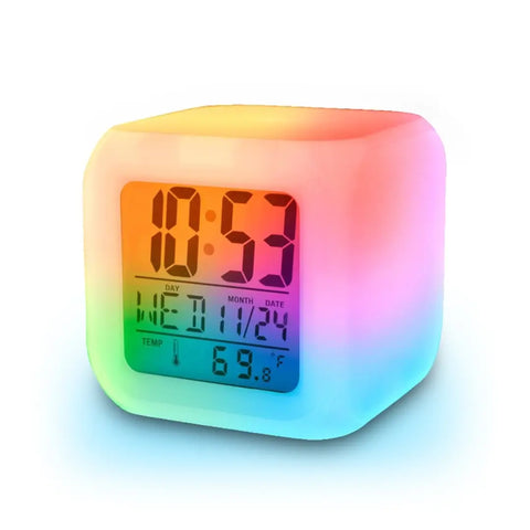 Glowing Led Color Changing Digital Alarm Clock