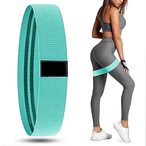 Green Fitness Band, Fabric Resistance Loop Bands for Legs, Butt, Hip, Thighs,  Yoga Resistance Tube