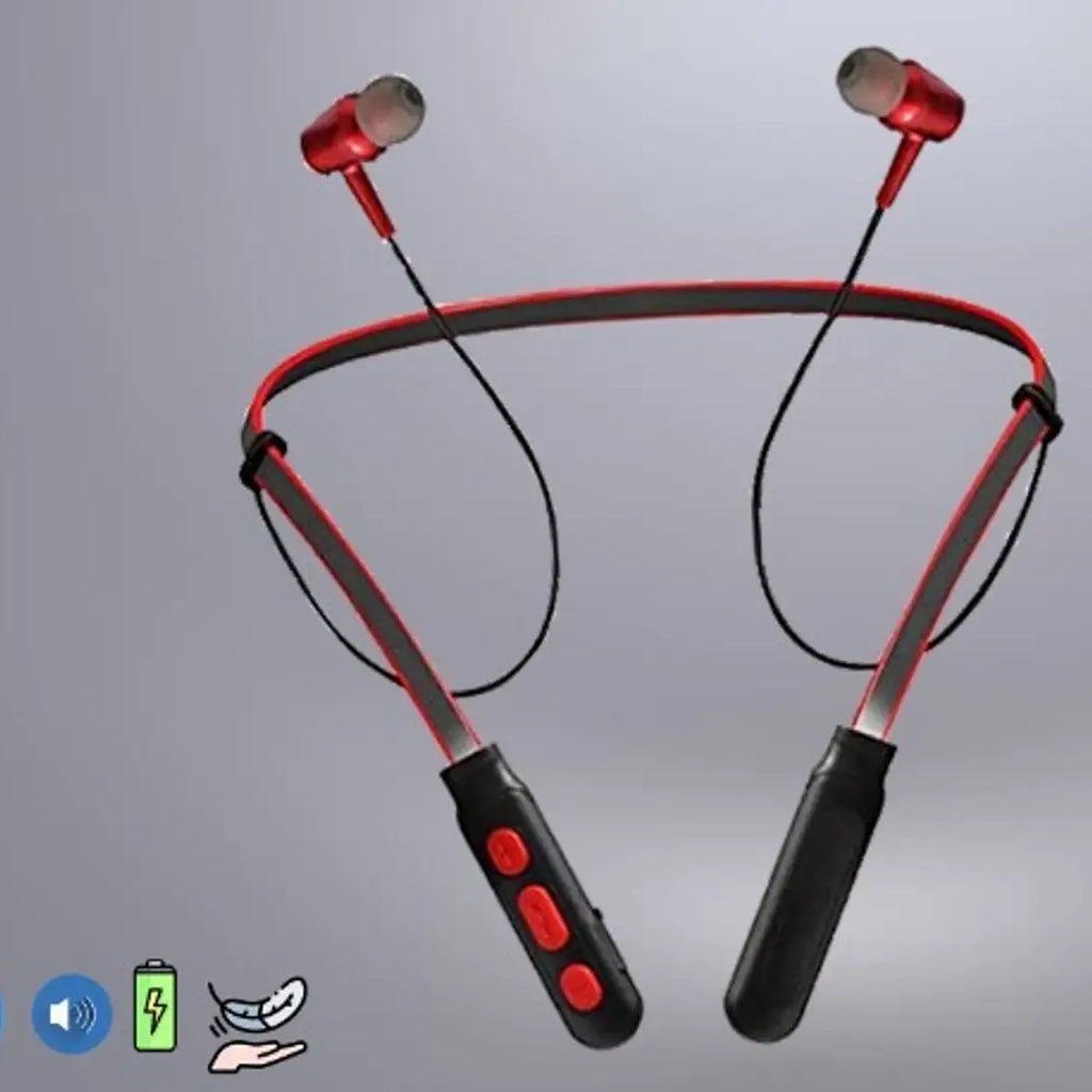 B11 Wireless Bluetooth Neckband Earbud Portable Headset Sports Running Sweatproof Compatible with All Android Smartphones Noise Cancellation