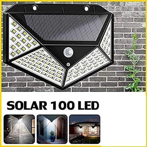 100 LED Solar Light Outdoor Solar Lamp PIR Motion Sensor