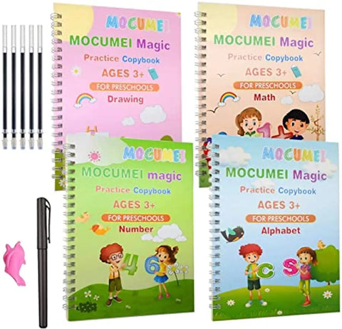 Sank Magic Practice Copybook, Number Tracing Book for Preschoolers with Pen