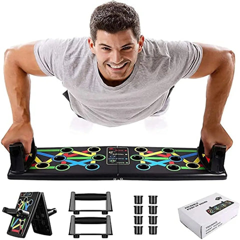 Push up Board, 14 in 1 Body Building push up board for men Fitness Equipment Home Practice Chest Muscle Arm Muscle bar Multi-Function Push up stand