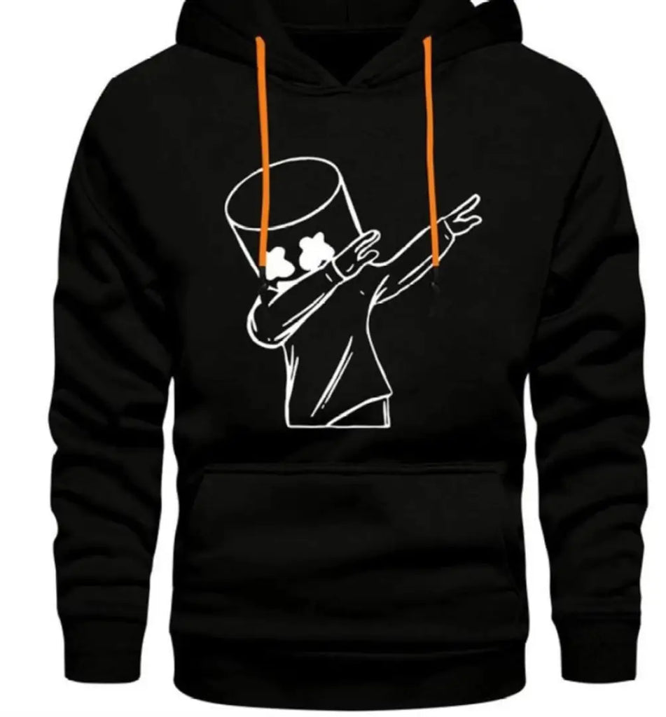 Classic Fleece Printed Hoodie Sweatshirts for Men