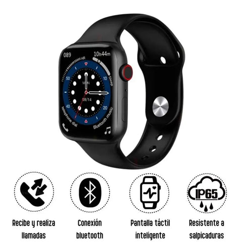 i8 Pro Max Touch Screen Bluetooth Calling Smartwatch with Activity Tracker Compatible with All 3G/4G/5G Android  iOS Smartphones - Black