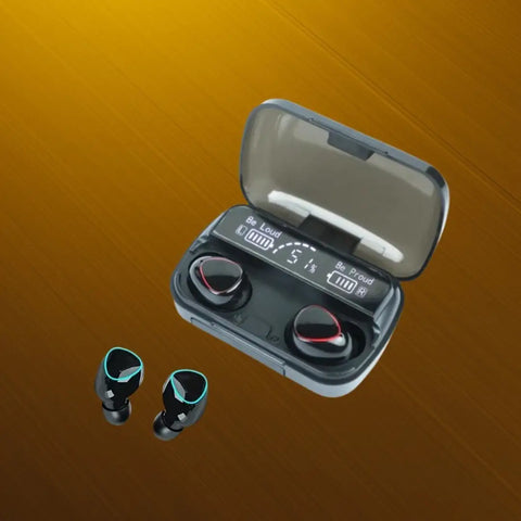 Upgrade to M10 TWS Wireless: Black True Wireless Headphones with Touch Sensor