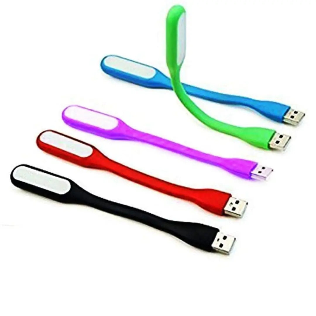Set of 5 Mini USB LED Light Adjust Angle / Bendable Portable Flexible USB Light with USB for Power Bank PC Laptop Notebook