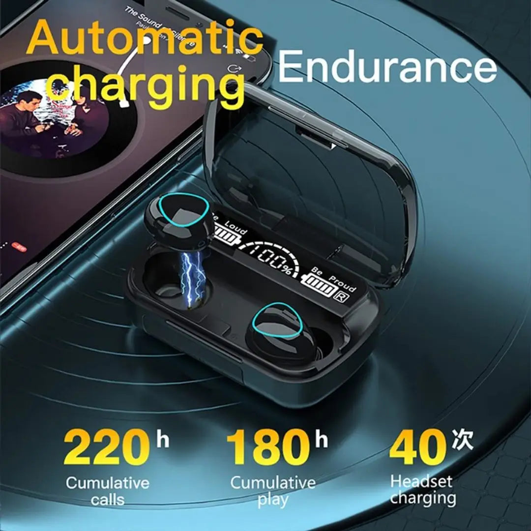 Wireless Earbuds Bluetooth 5.1 Headphones Compatible with Waterproof TWS Stereo Headphones in Ear Built in Mic Headset