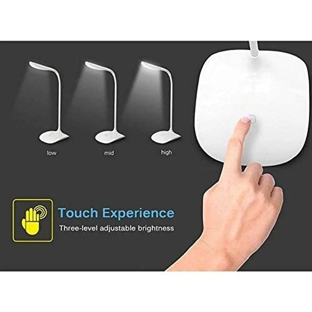 Rechargeable LED Touch On/Off Switch Desk Lamp Children Eye Protection Student Study Reading Dimmer Rechargeable Led Table Lamps USB Charging Touch Dimmer, Desk Lights for Study