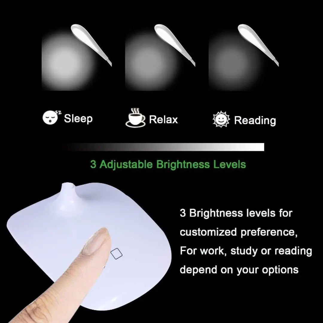 Rechargeable LED Touch On/Off Switch Desk Lamp Children Eye Protection Student Study Reading Dimmer Rechargeable Led Table Lamps USB Charging Touch Dimmer, Desk Lights for Study