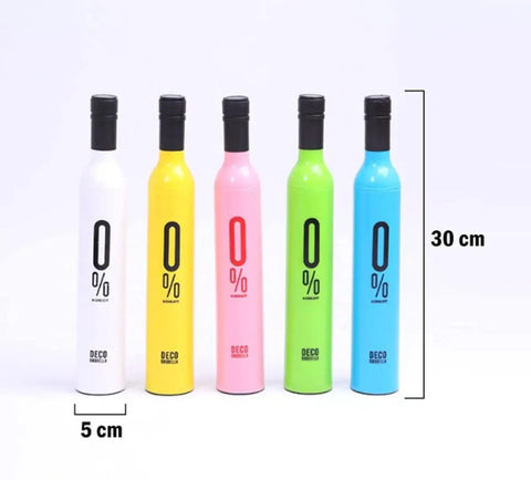 Portable Wine Bottle Umbrella, Random Color