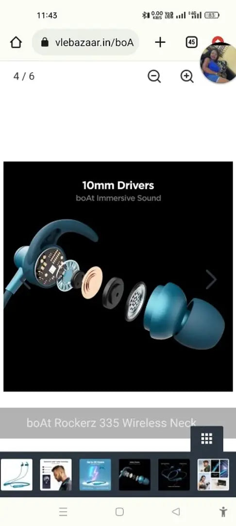 Rockerz 335 pro Bluetooth headphone