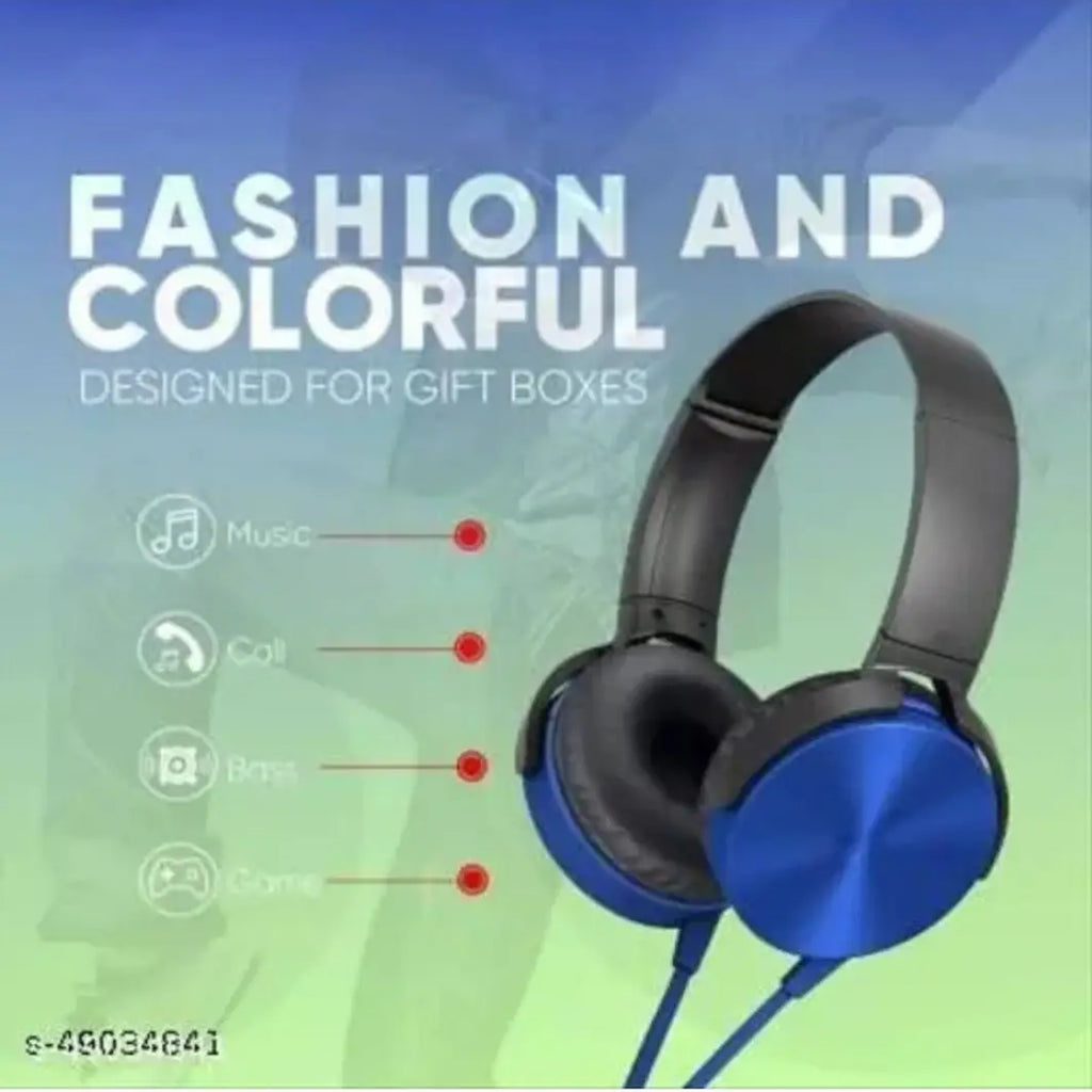 Extrabass Stereo Wired Headphones - Assorted