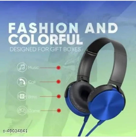Extrabass Stereo Wired Headphones - Assorted