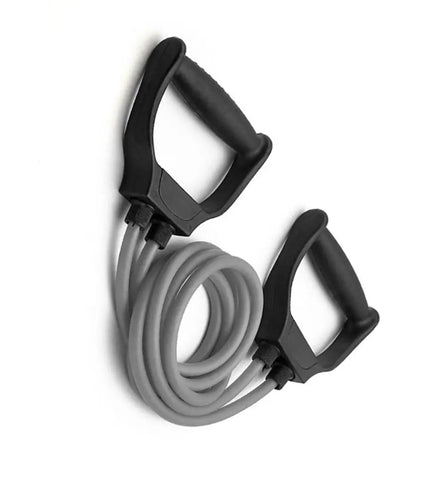 Double Toning Resistance Tube Heavy Quality Pull Rope Elastic Rubber Exercise Band for Stretching, Workout, Home Gym  Toning with Heavy Quality Grip Handles for Men and Women