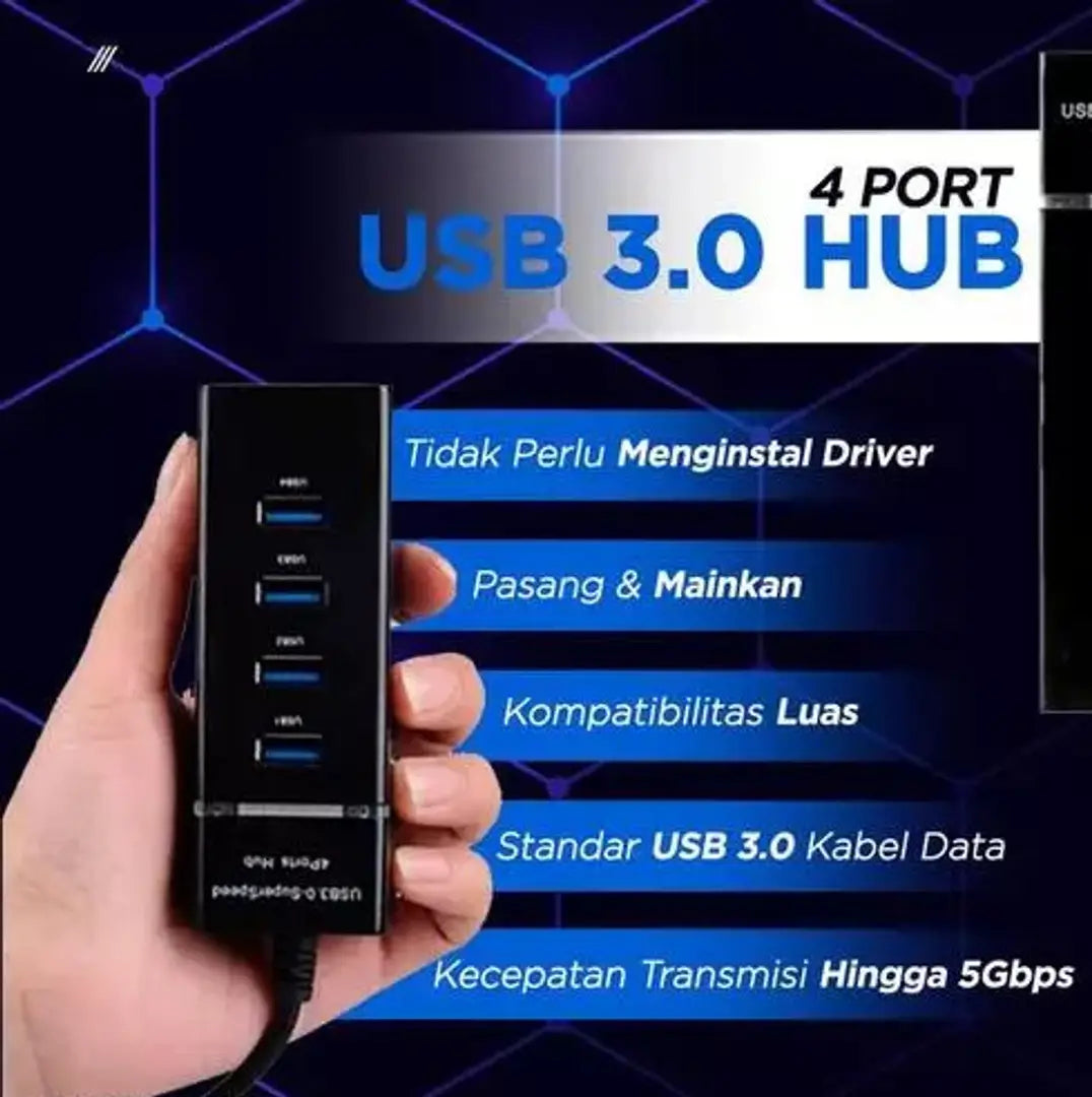 USB HUB 3.0 SUPER SPEED 4 SLOTS