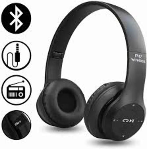 P47 Wireless Headphones with Stereo Memory Card Support Bluetooth Headset