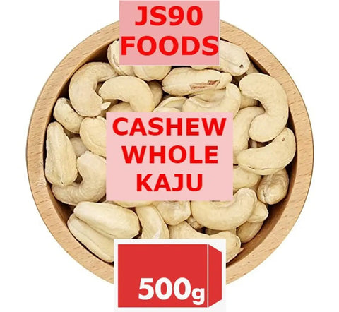 500GM Cashew Kaju Whole Sabut Sabat Simple Plain Unsalted Unroasted JS90 FOODS