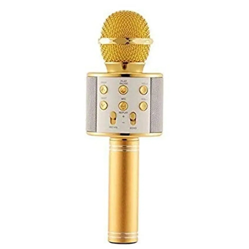 GRAWOK Advance Handheld Wireless Singing Mike Multi-function Bluetooth Karaoke Mic with Microphone Speaker For All Smart Phones