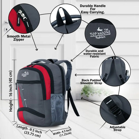 Medium 30 L Laptop Backpack Backpack for school /colleges laptop bag luggage/ travel bag Unisex office bag(red)
