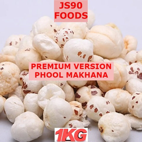 1KG Premium Version  Phool Makhana , Fox Nuts , Lotus Seeds , Dried Nuts , GUPTA TRADER , JS90 FOODS