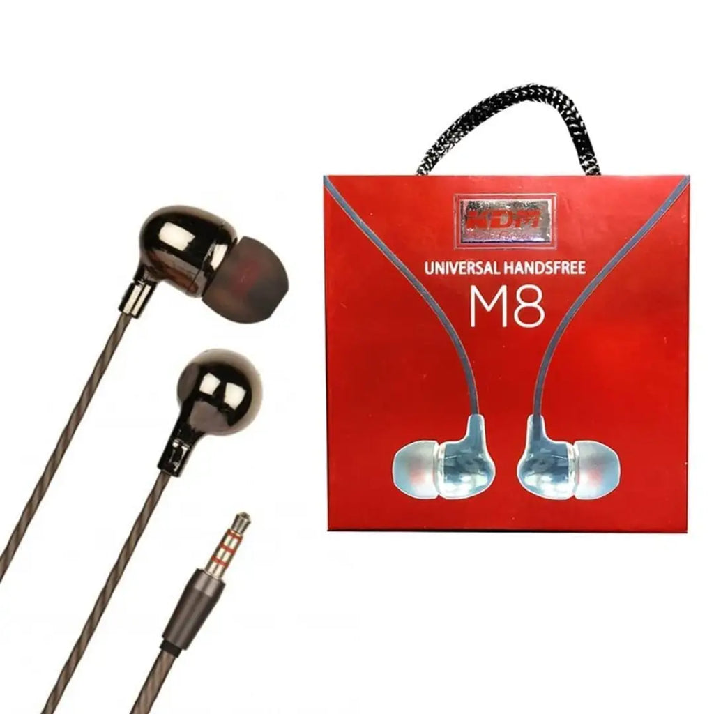 UNIVERSAL HANDSFREE M8 Universal Handsfree Headphone, handset, Compatible with All Smartphones