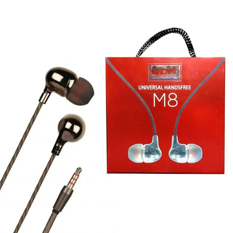 UNIVERSAL HANDSFREE M8 Universal Handsfree Headphone, handset, Compatible with All Smartphones