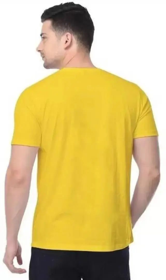 Pack of 2 Men Graphic Print Round Neck Red, Yellow T-Shirt